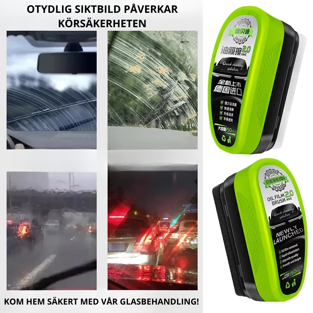 ⭐ Kristallklar Sikt – Regnavvisande Glasbehandling för Bil & Glasytor