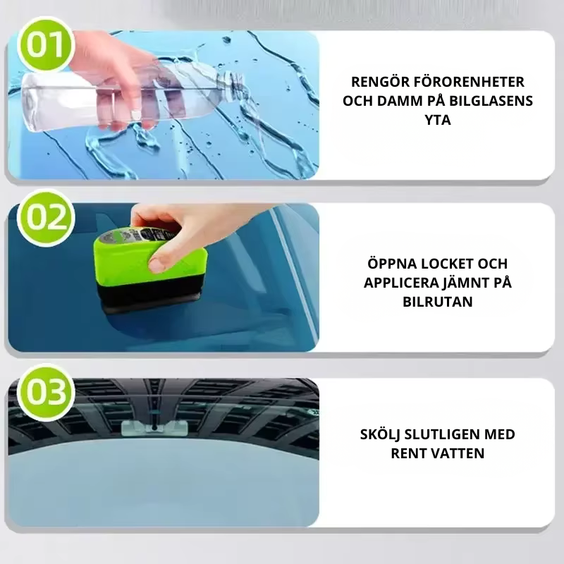 ⭐ Kristallklar Sikt – Regnavvisande Glasbehandling för Bil & Glasytor